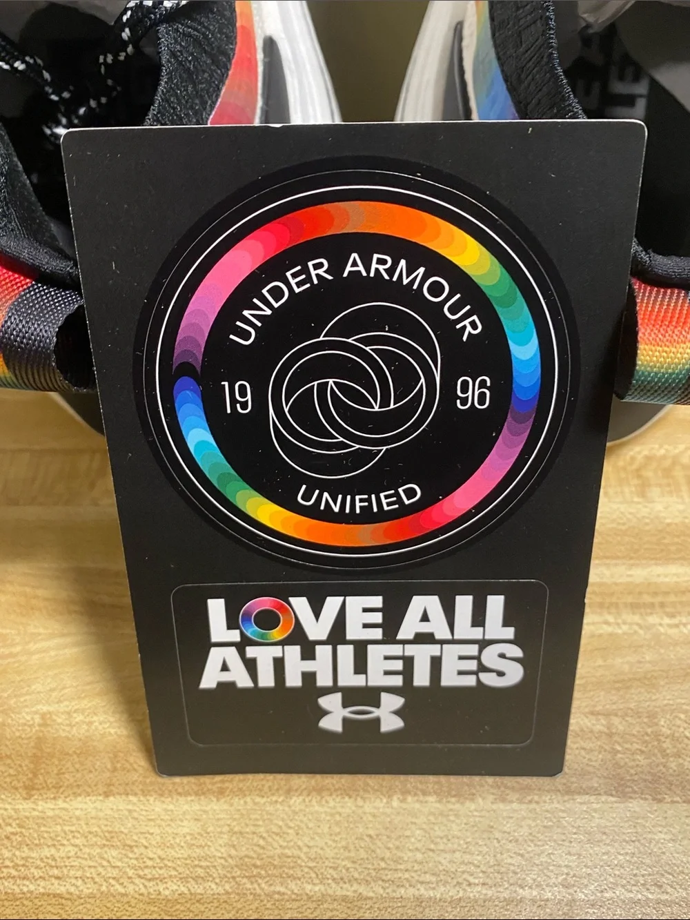 Under Armour UA U Phantom 4 Pride Shoes Unisex Wht/Blk Men’s 9/ WMNS 10.5 NWOT